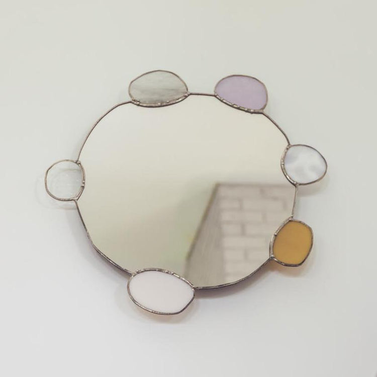 Elemental Pebble Mirror – Metal / Earth