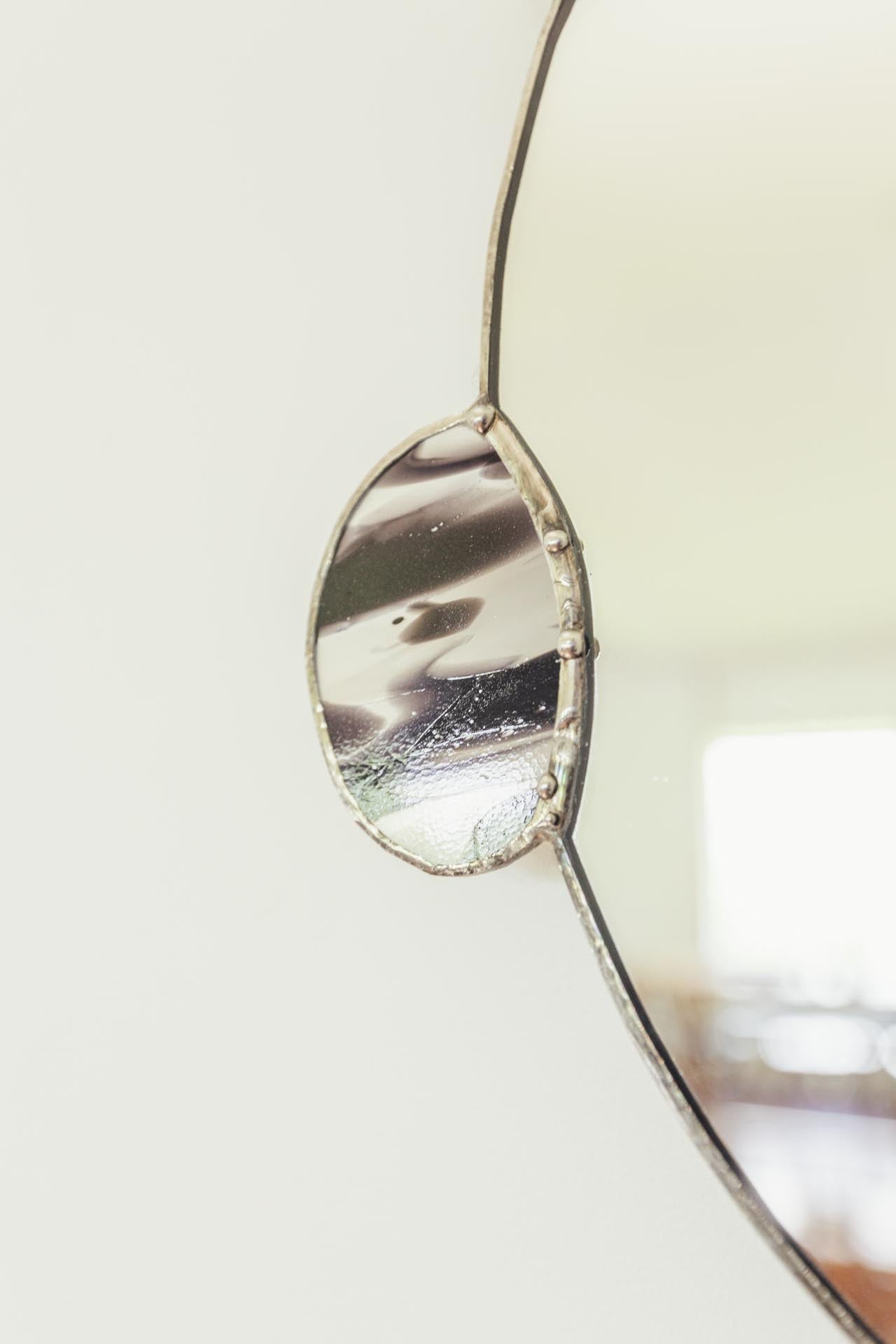Elemental Pebble Mirror – Earth / Fire