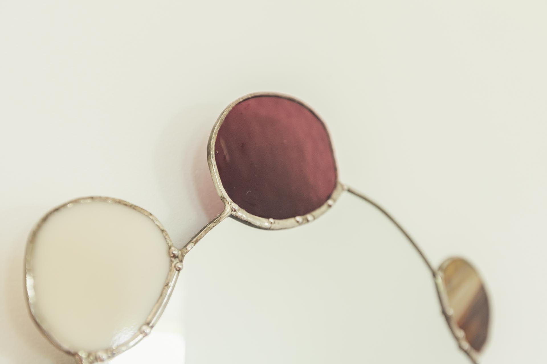 Elemental Pebble Mirror – Earth / Fire
