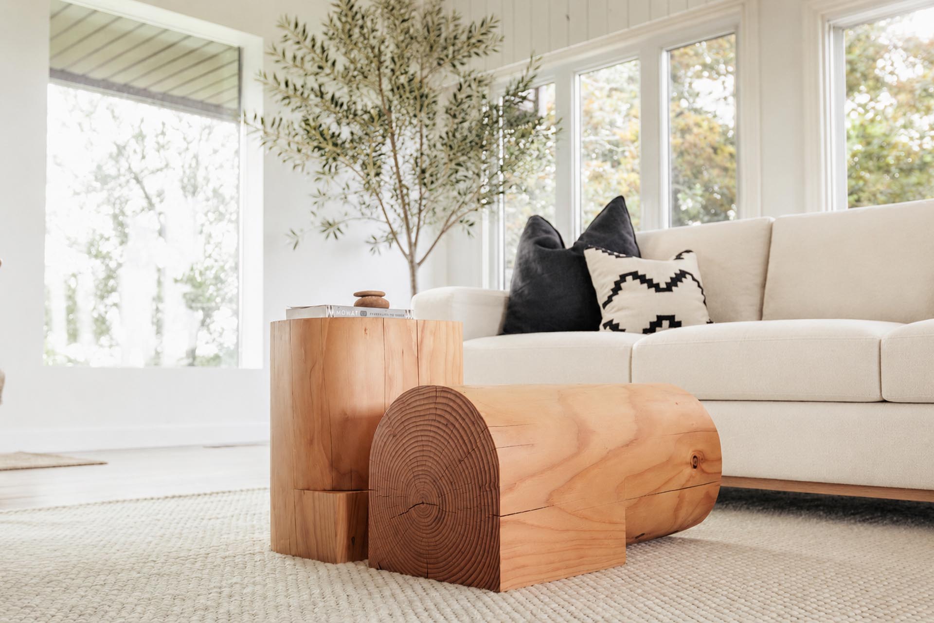 Small Beam Occasional Table