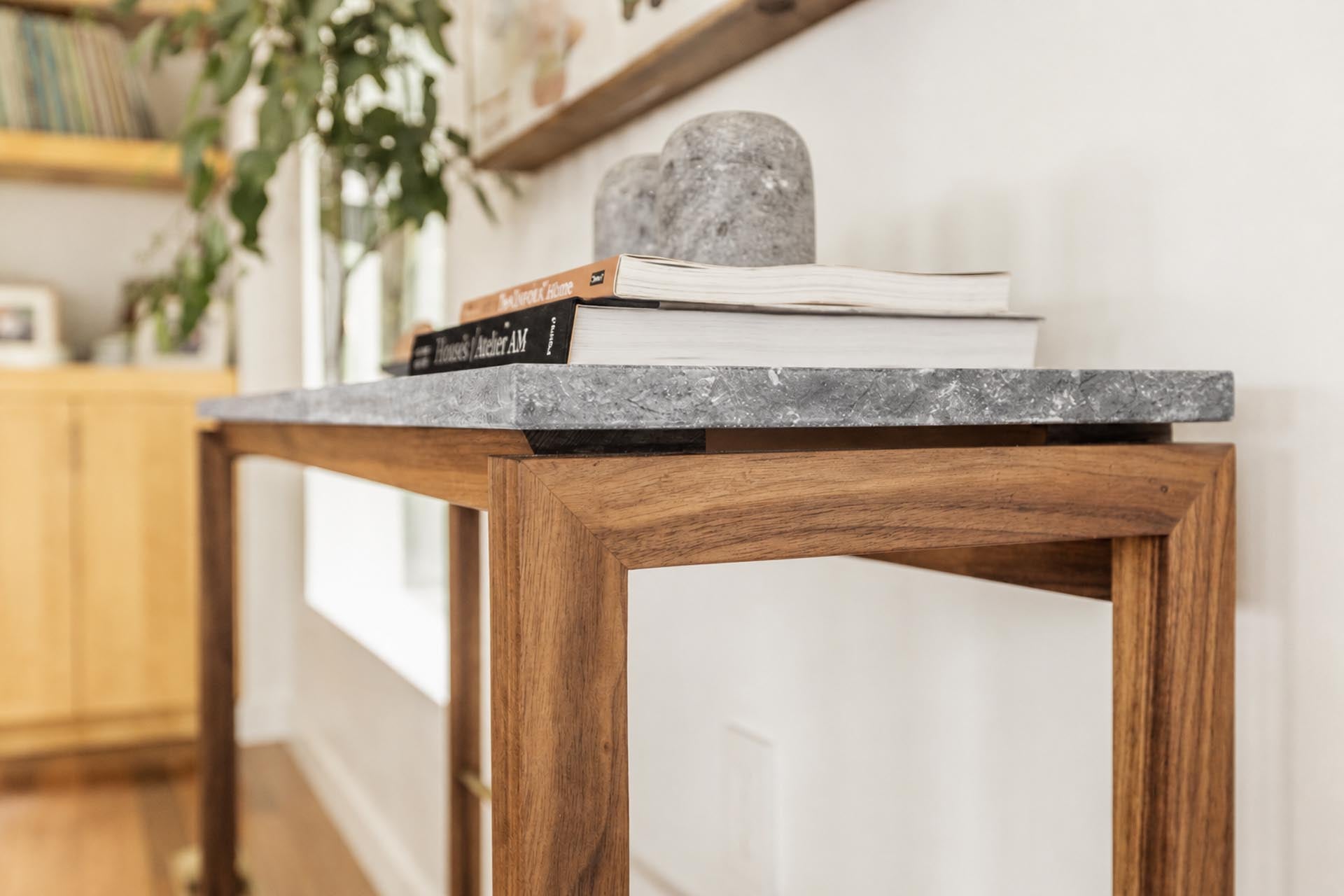 Quarry Console Table - Tlupana Blue Grey Marble