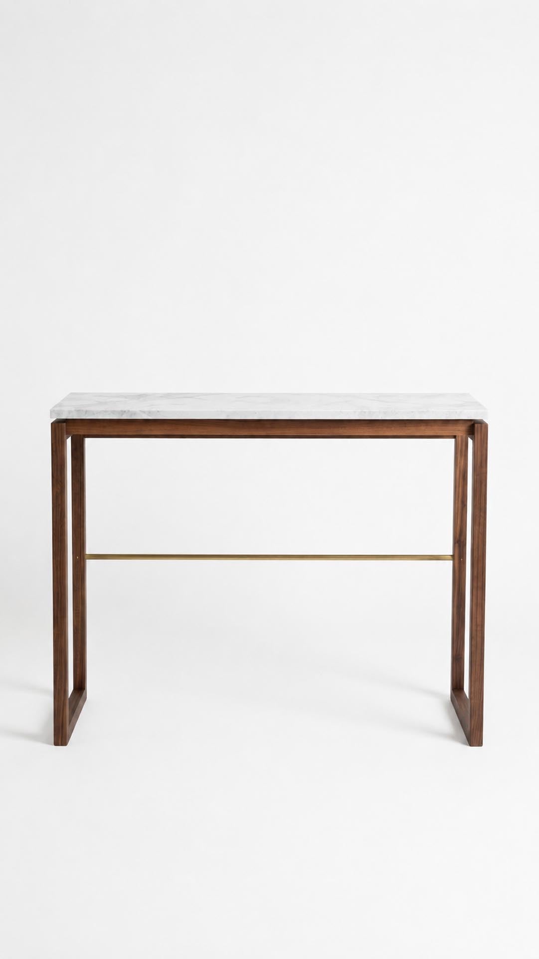 Quarry Console Table - Vancouver Island White Marble