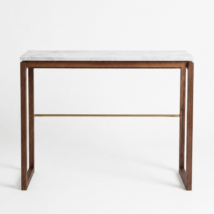 Quarry Console Table - Vancouver Island White Marble