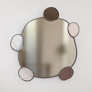 Elemental Pebble Mirror – Metal / Earth (No. 1)