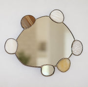 Elemental Pebble Mirror — Earth / Fire (No. 03)