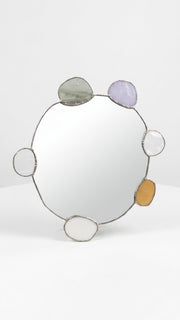 Elemental Pebble Mirror – Metal / Earth