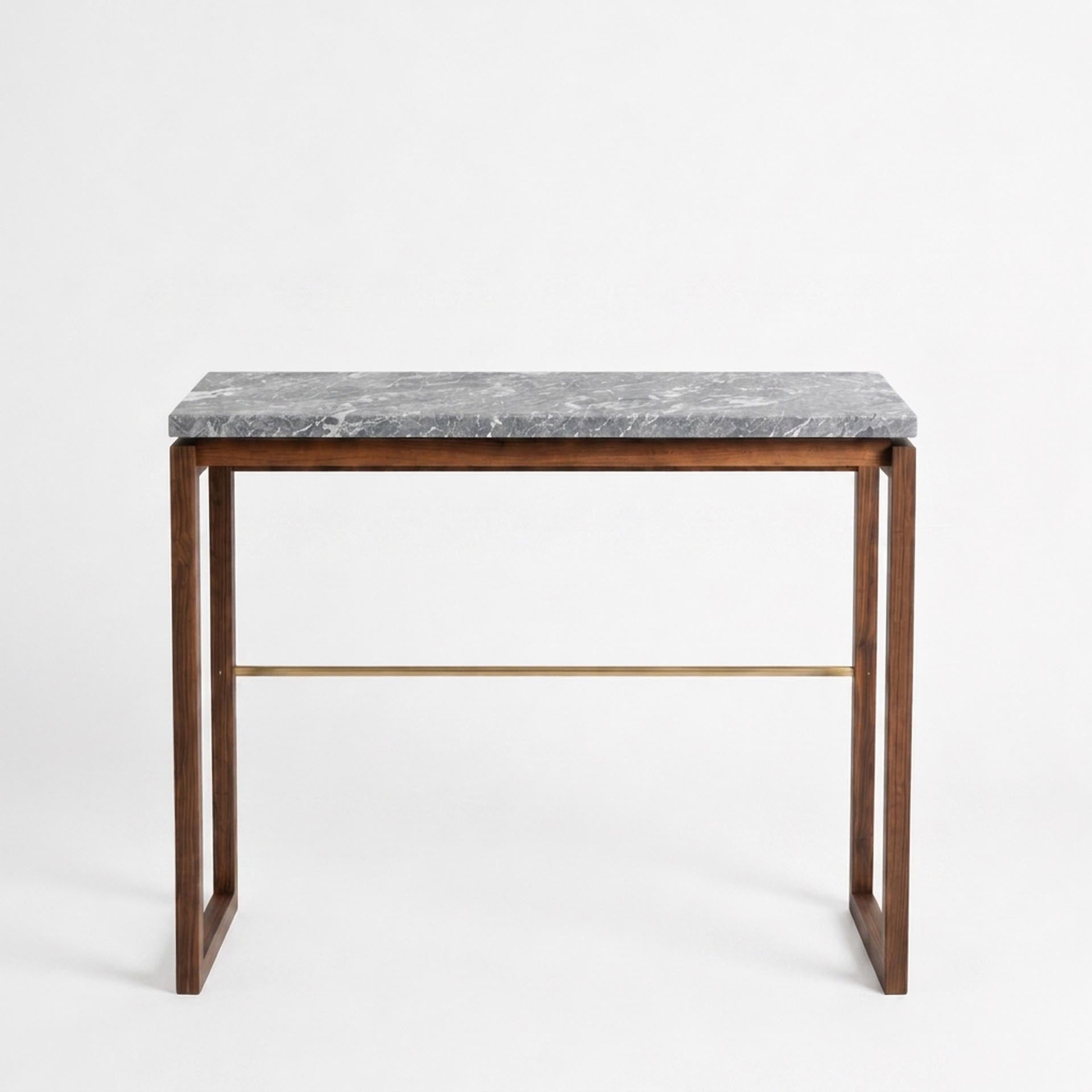 Quarry Console Table - Tlupana Blue Grey Marble