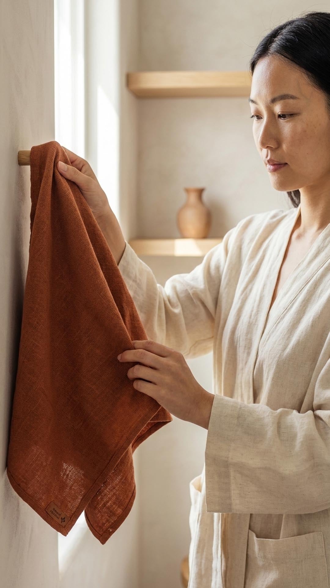 Tea Towels / Hand Towels - Terracotta