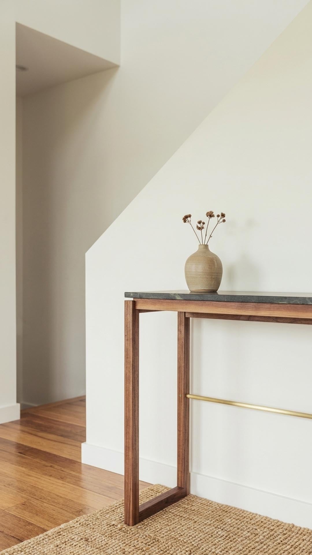 Quarry Console Table - Nootka Mist Marble