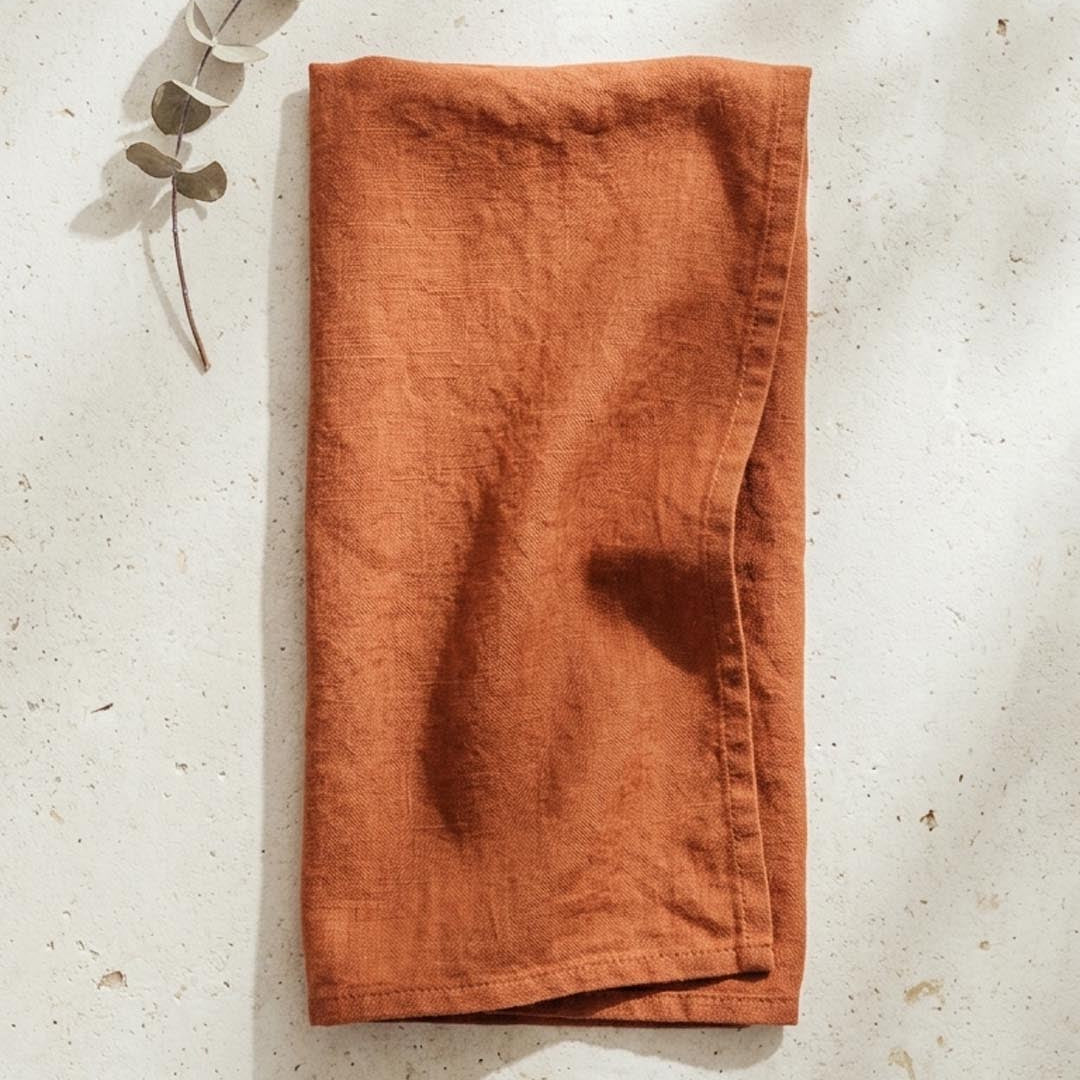 Tea Towels / Hand Towels - Terracotta